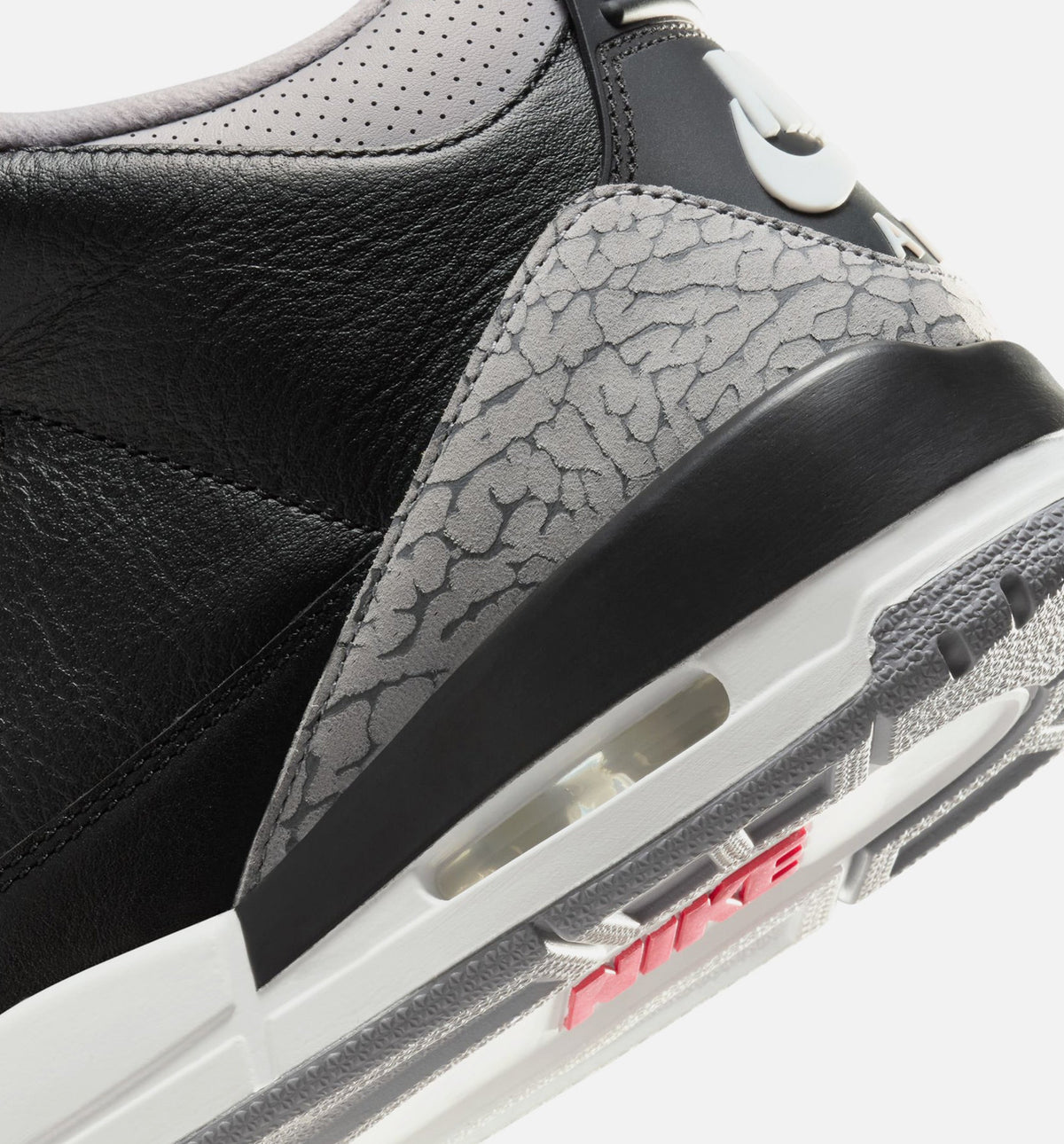 Air Jordan 3 Retro Black Cement Men's – Black/Fire Red/Cement Grey/Summit White
