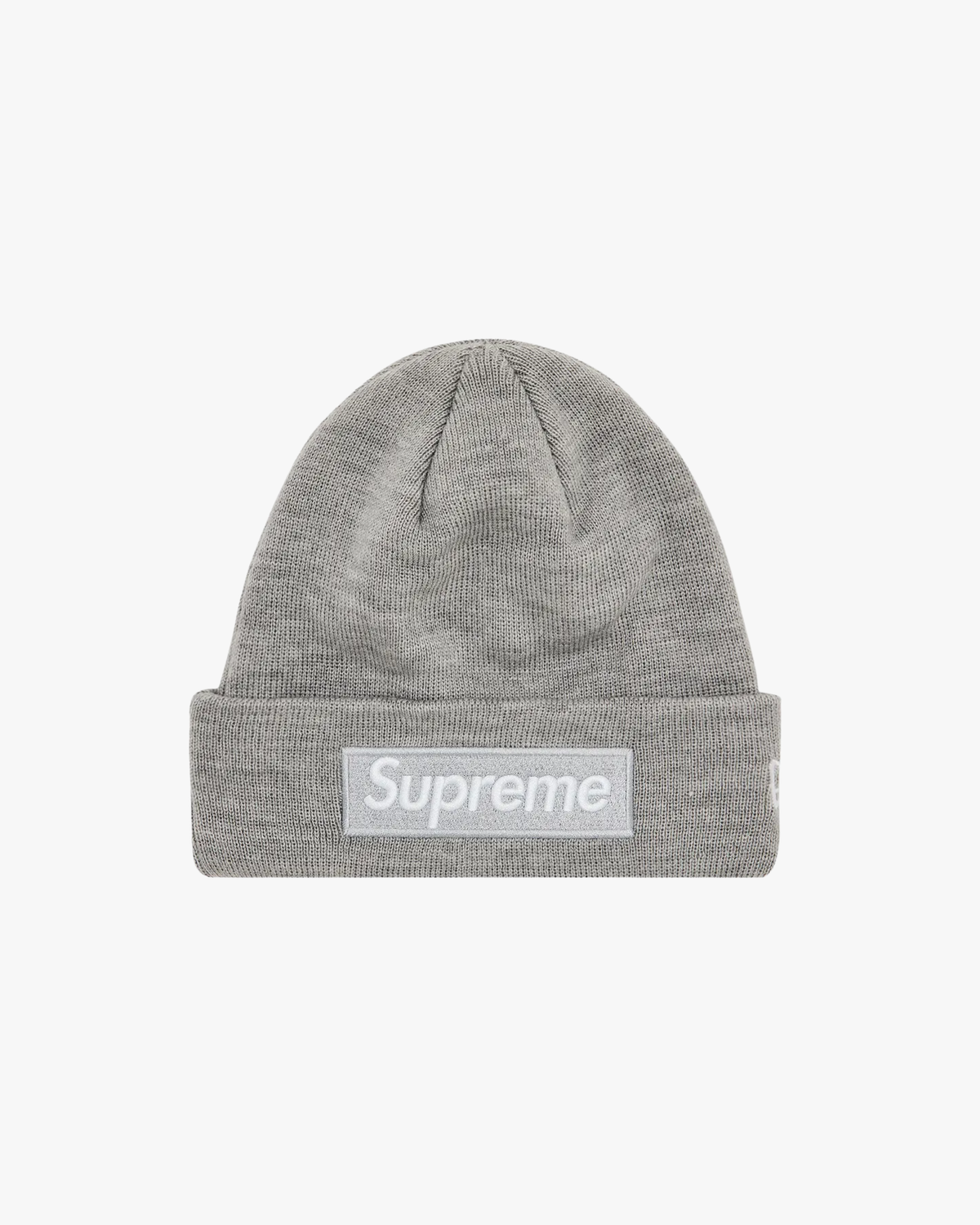Supreme New Era Box Logo Beanie (FW24) Heather Grey