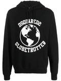 DSQUARED2 Globetrotter logo-print hoodie