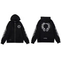 Chrome Hearts Black Zipper Hoodie