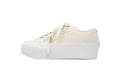 Jimmy Choo Palma Maxi White Canvas Platform Trainers Womens RSNOW