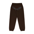 Brown Rhinestone OG Logo Sweatpants