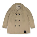 Beige Belted Peacoat