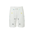 Embroidered Monogram Shorts
