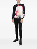 Alexander McQueen Solarised Flower-print cotton sweatshirt