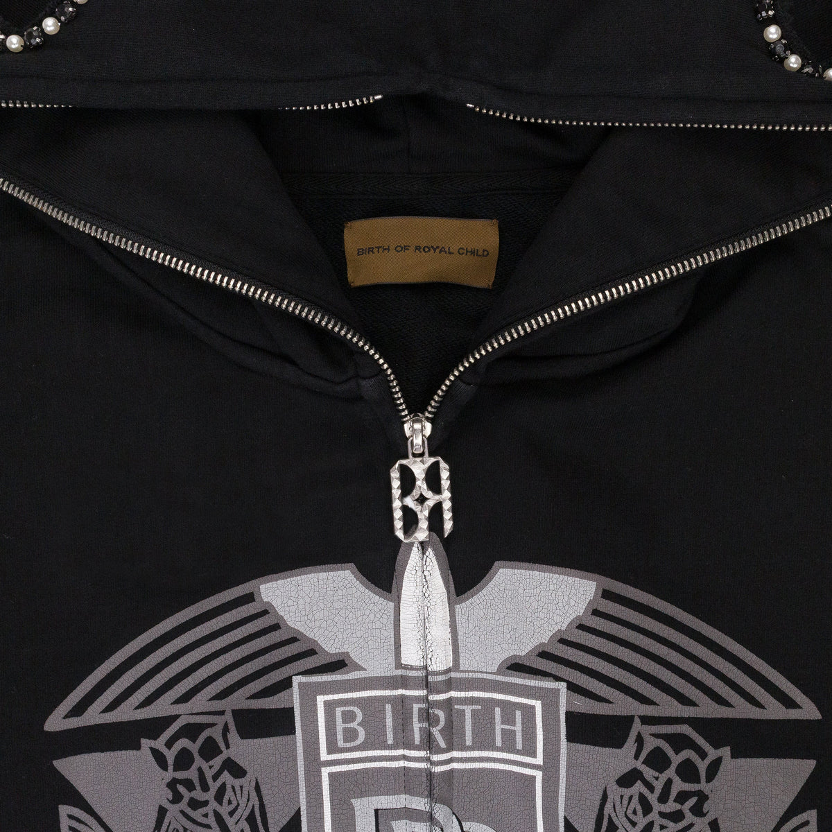 BLACK ROYCE CROWN HOODIE
