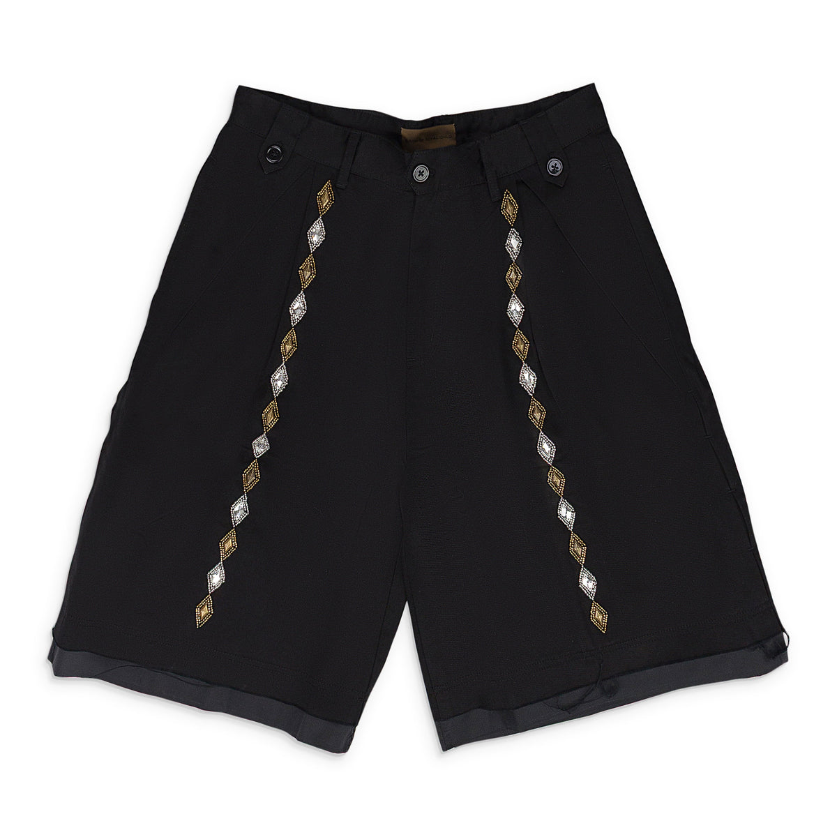 BLACK GEMSTONE BERMUDA SHORTS