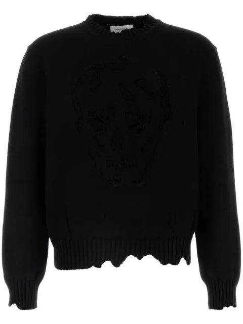 Alexander McQueen Distressed Skull sweater