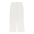 White Full Leg Trouser