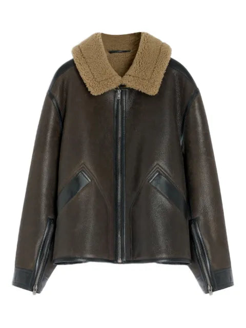 LEMAIRE shearling-trim jacket