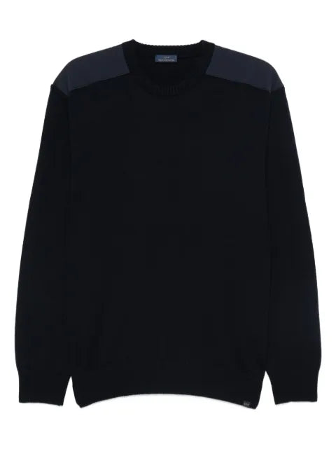 Paul & Shark wool shoulder-patch jumper