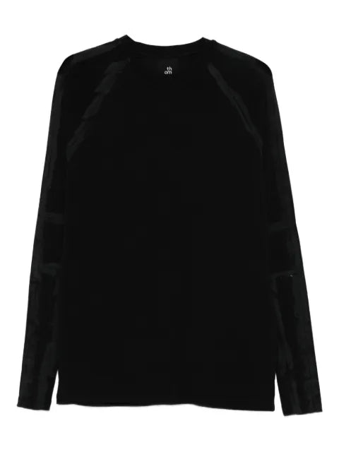 Thom Krom panelled long-sleeve sweater