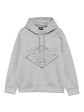 Emporio Armani logo-embroidered hoodie