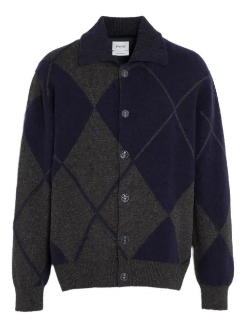 Barrie argyle-pattern cardigan