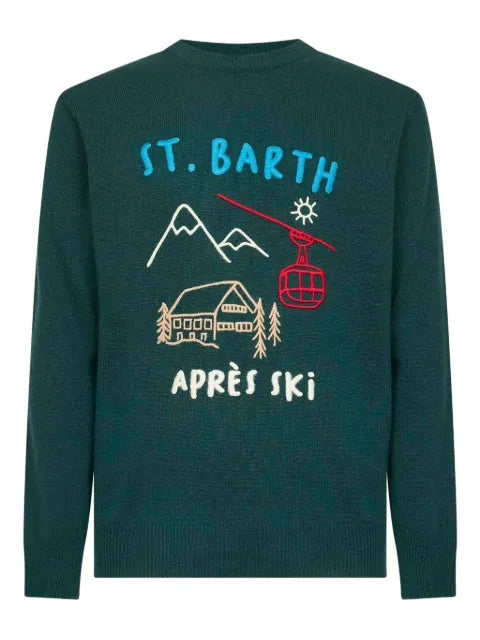 MC2 Saint Barth artwork-embroidered sweater