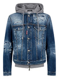 DSQUARED2 medium Ripped wash over jeans jacket