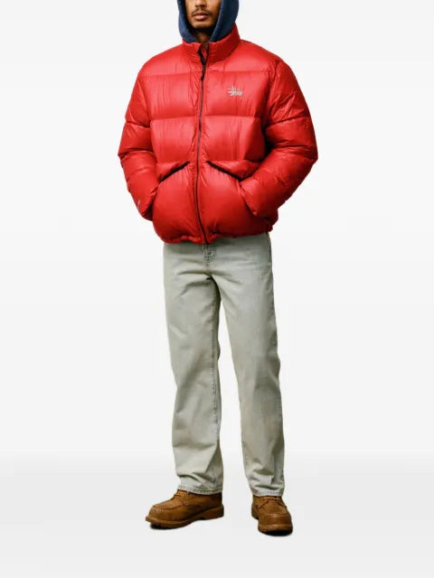 Stüssy logo puffer jacket