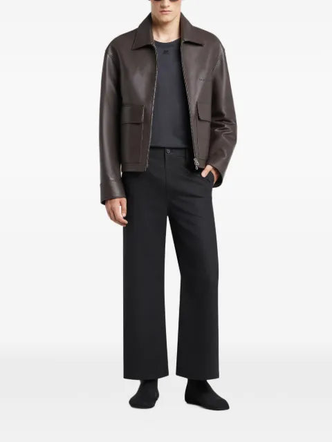 Courrèges 2-pocket leather jacket