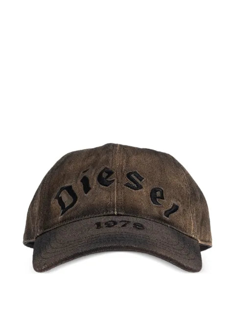 Diesel embroidered baseball cap