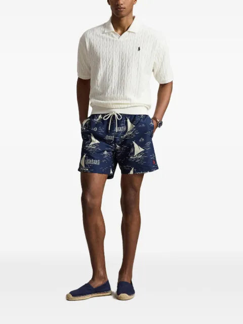 Polo Ralph Lauren cable-knit Johnny collar sweater