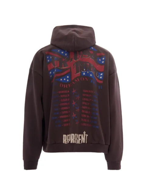 Represent graphic hooded sweatshirt