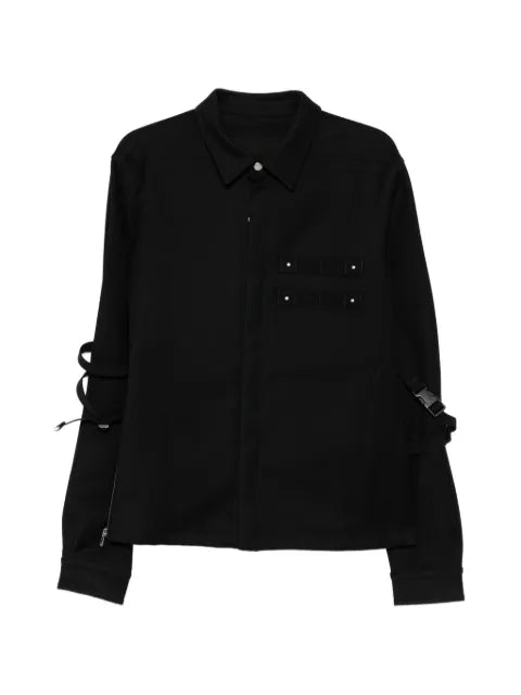 Rick Owens strap-detail shirt jacket