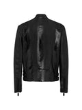 Philipp Plein biker jacket in python leather