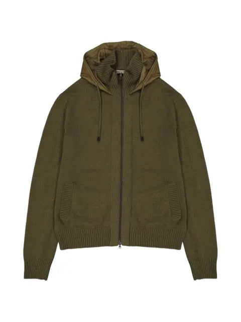 Herno zip-up cashmere hoodie