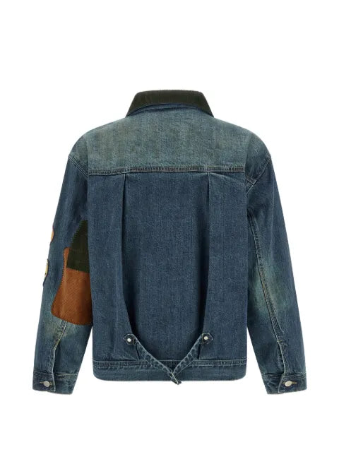 FOUND patchwork denim jacket