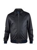 Billionaire zip-up leather jacket