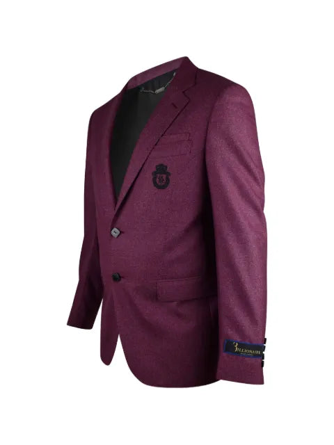 Billionaire logo-embroidered blazer