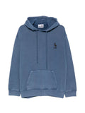 Love Moschino logo-embroidered hoodie