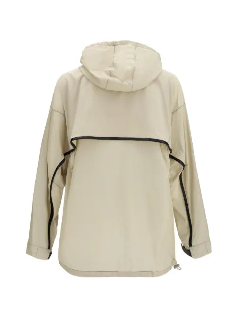 LOEWE technical-shell zip-up hooded jacket