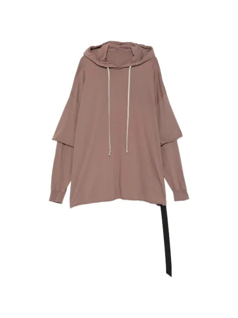Rick Owens DRKSHDW Tommy Hustler double-layer hoodie