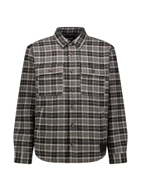 BornxRaised check-pattern flannel shirt jacket