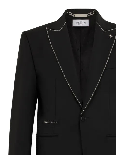 Philipp Plein stud-embellished regular-fit blazer