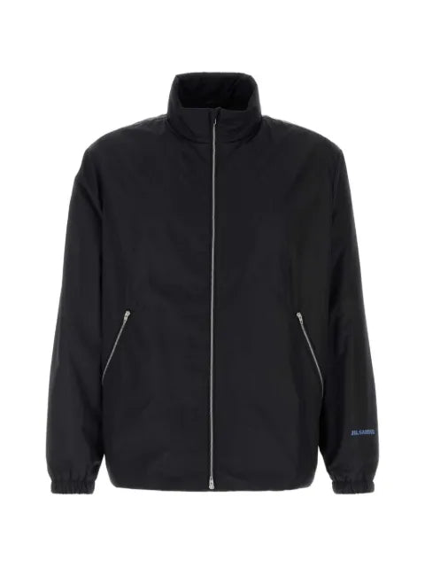 Jil Sander logo-print zip-up jacket