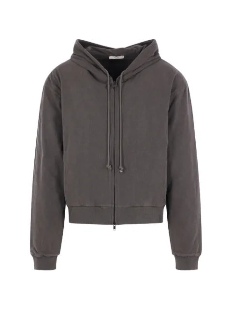 The Row zip-up drawstring hoodie