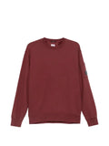 C.P. Company brushed and emerized diagonal fleece Lens crewneck sweatshirt