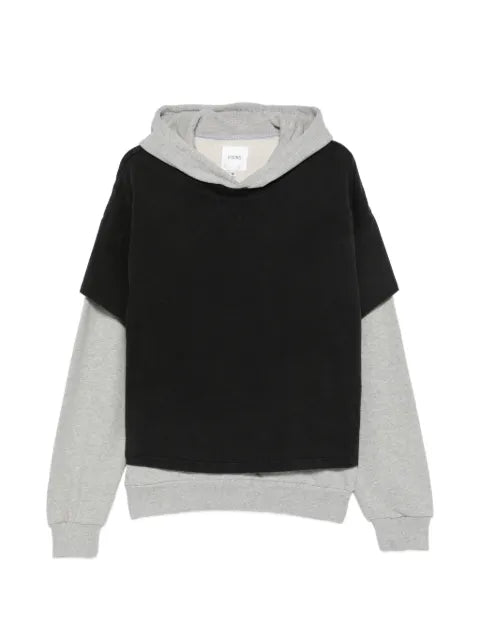 FOUND layered-design hoodie