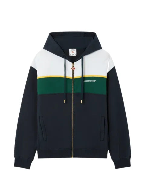 Casablanca colour-block zip-up hoodie