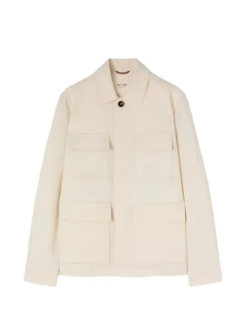 RETORI pocket-detail linen jacket