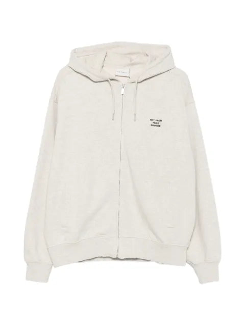 Drôle De Monsieur logo-print zip-up hoodie