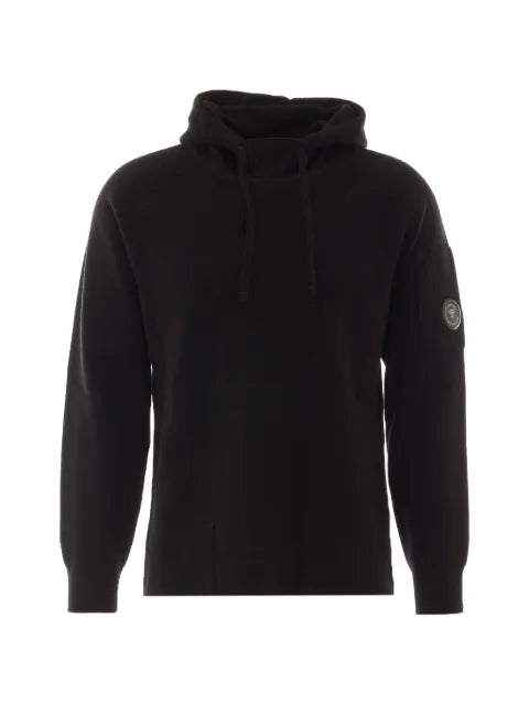 C.P. Company Lens-detail knitted hoodie