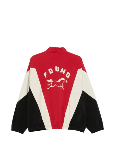 FOUND Pine And Rose logo-patch panelled jacket