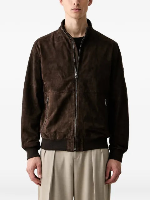 Joop! suede bomber jacket