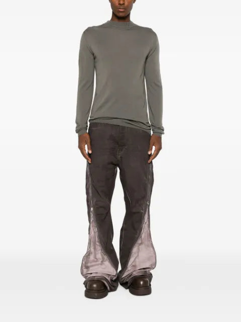 Rick Owens Tower Level Lupetto sweater in lightweight rasato knit