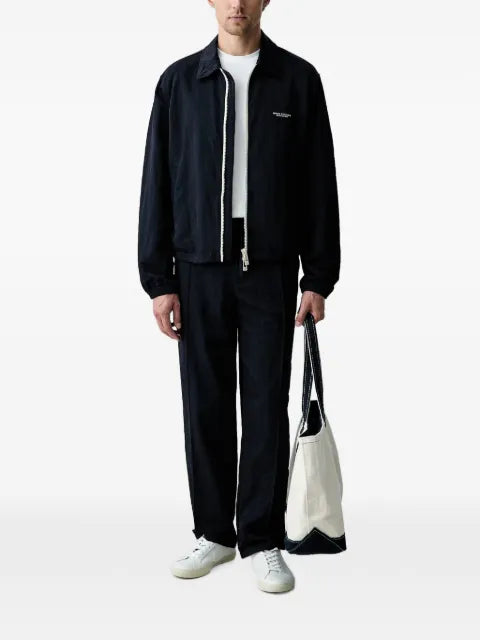 Armani Exchange logo-print zip-up jacket