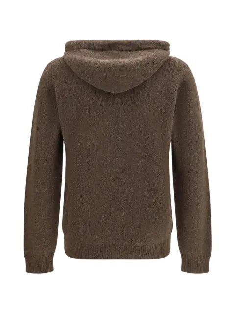 Roberto Collina drawstring-hood knitted hoodie