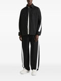 Givenchy couture seam overshirt in cotton with gros grain detail